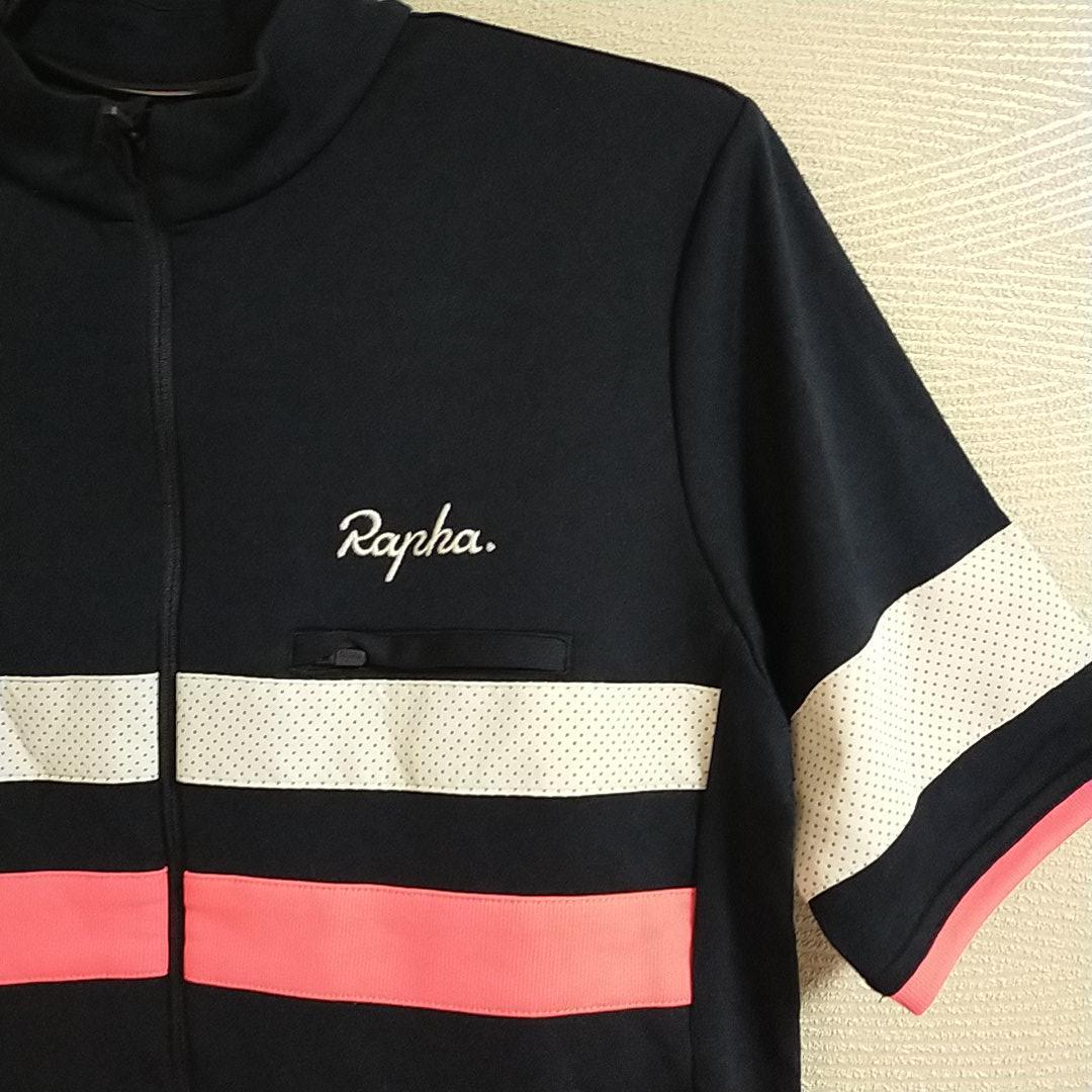 sabutin様限定 ラファ　半袖　サイクルジャージ　黒　白　ピンク　ライン　M