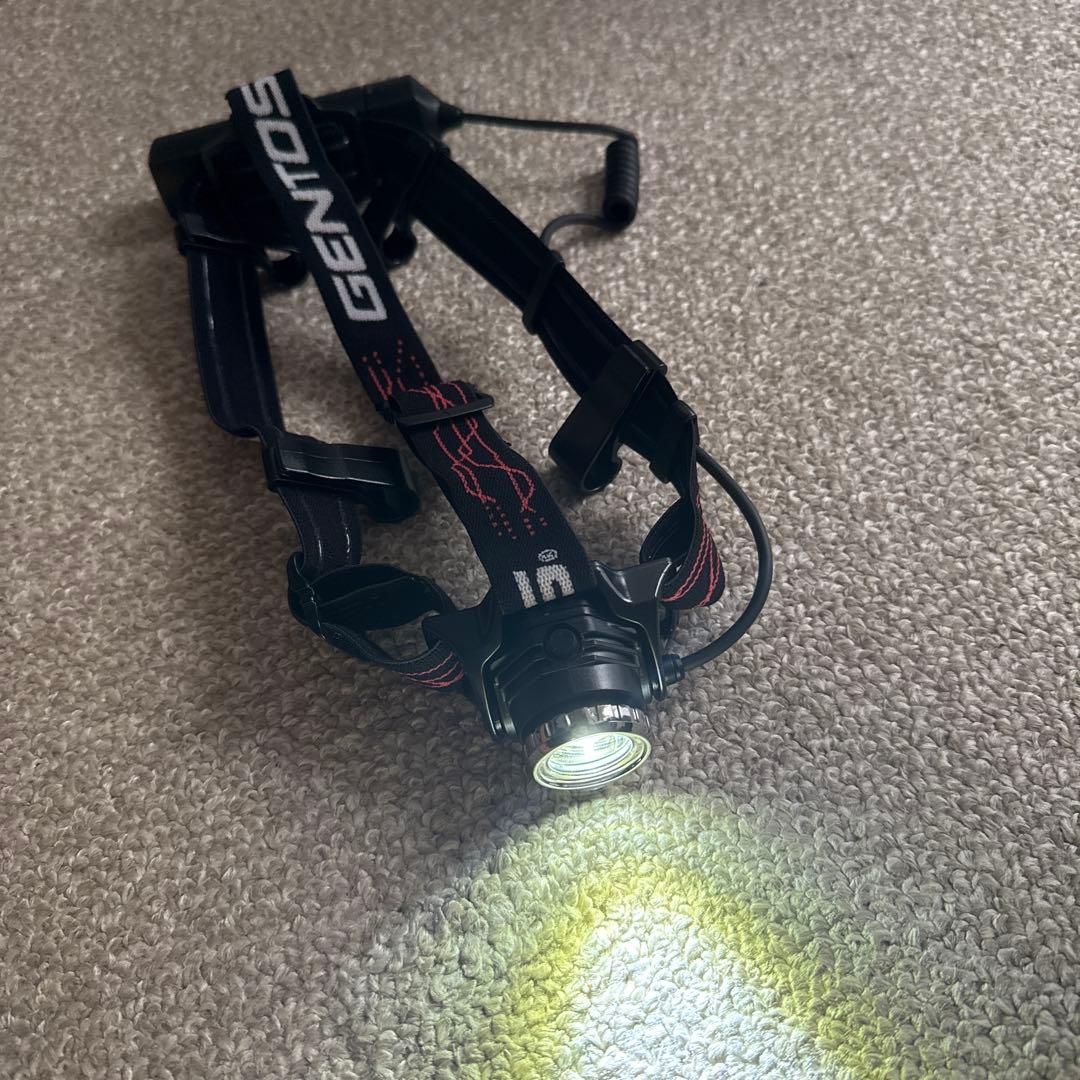 ①ジェントス　GENTOS　LEDヘッドライト　GH-118RG