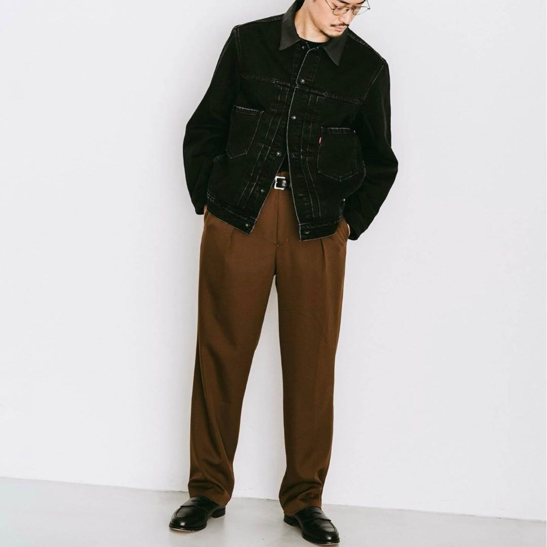 Levi's EDIFICE別注Type II Truckerブラックジャケット