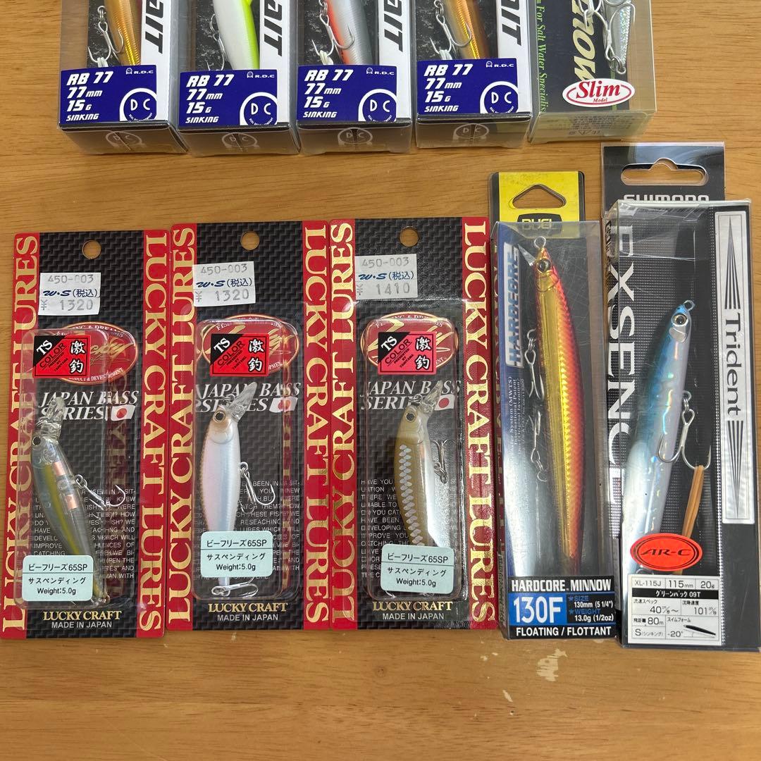 LUCKY CRAFT 、rolling bait ハードコアミノー10セット