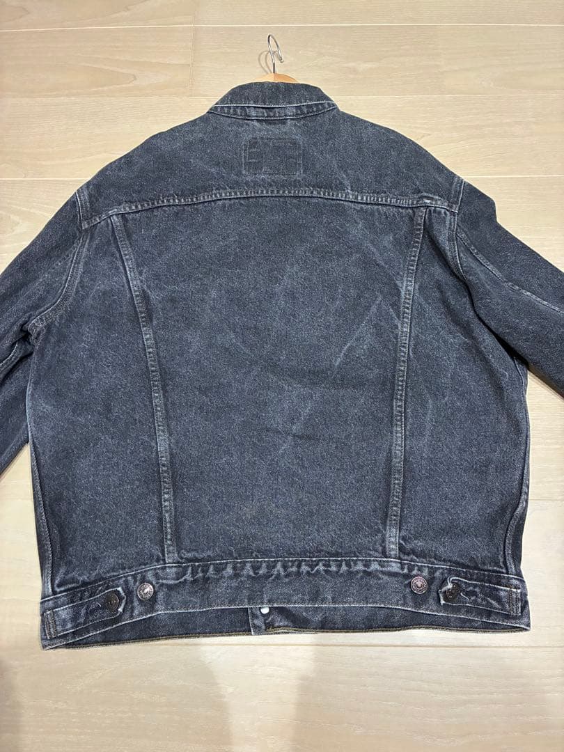 Levi's ブラック　Gジャン デニムジャケット　　ユーロ　70503 先染黒