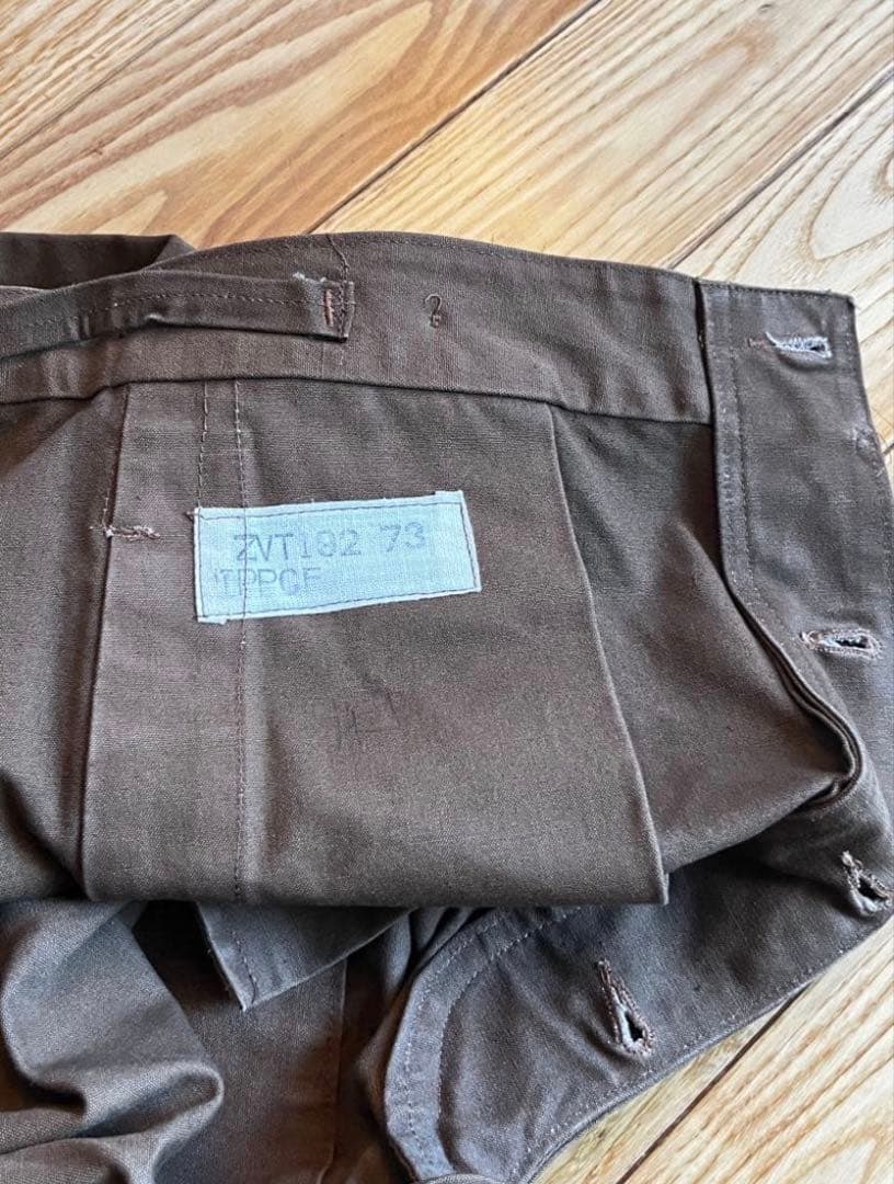 vintage FrenchWork duck pants サスペンダーセット