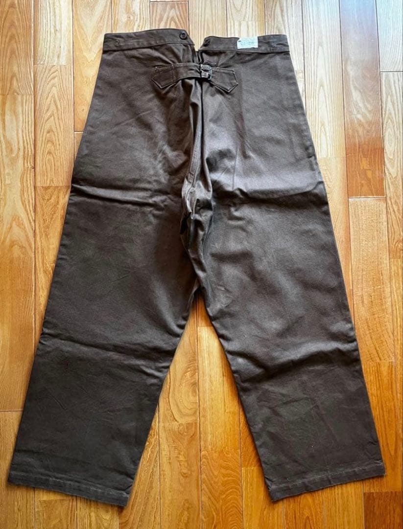 vintage FrenchWork duck pants サスペンダーセット