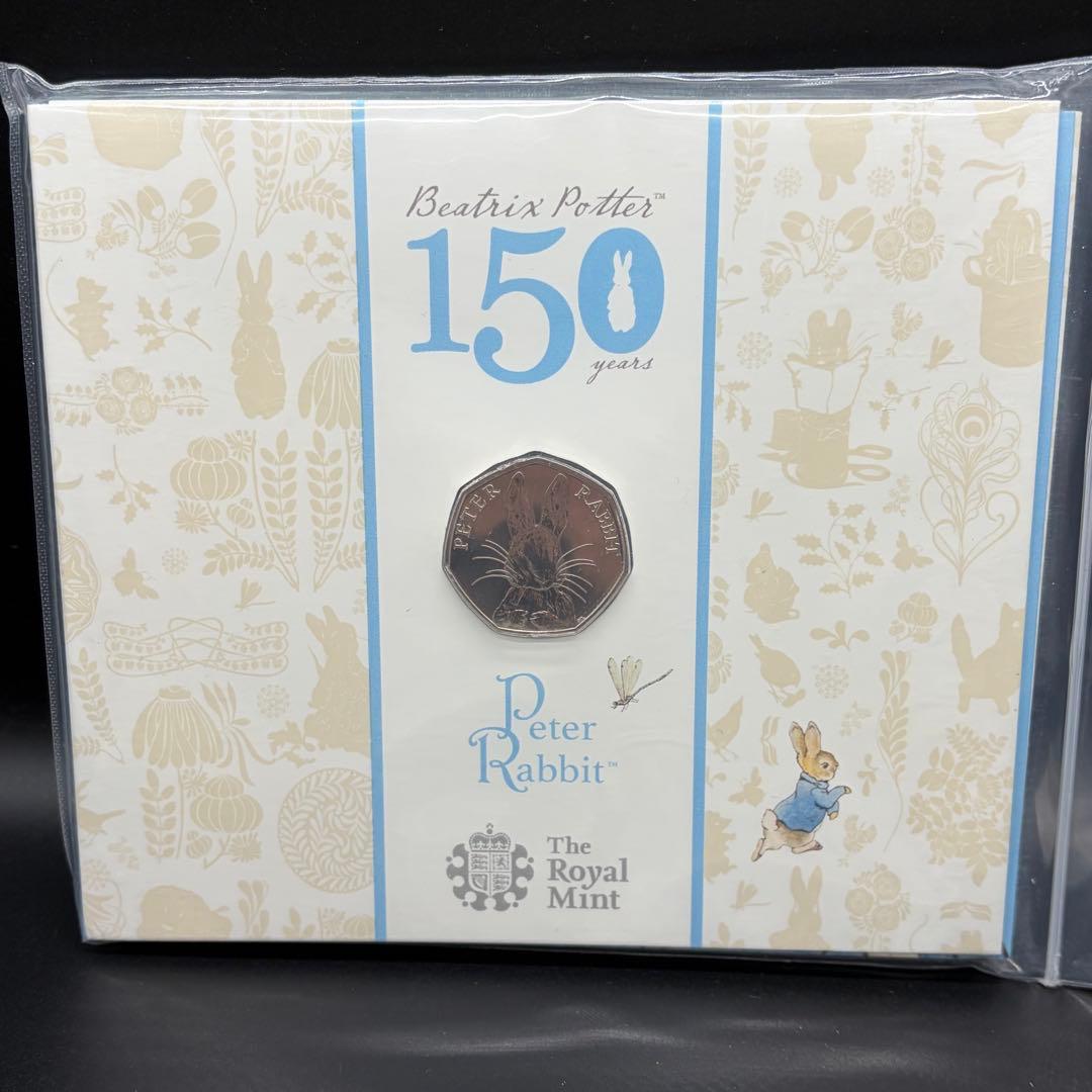 【未使用】イギリス　ビアトリクス　ピーターラビット 記念硬貨　6枚セット
