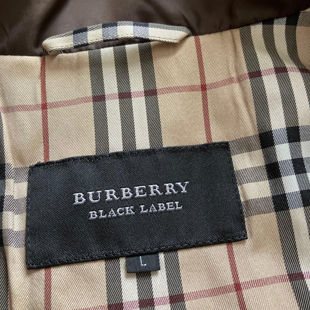 BURBERRY バーバリー　チェックライナー付き フードベスト ブラウン L