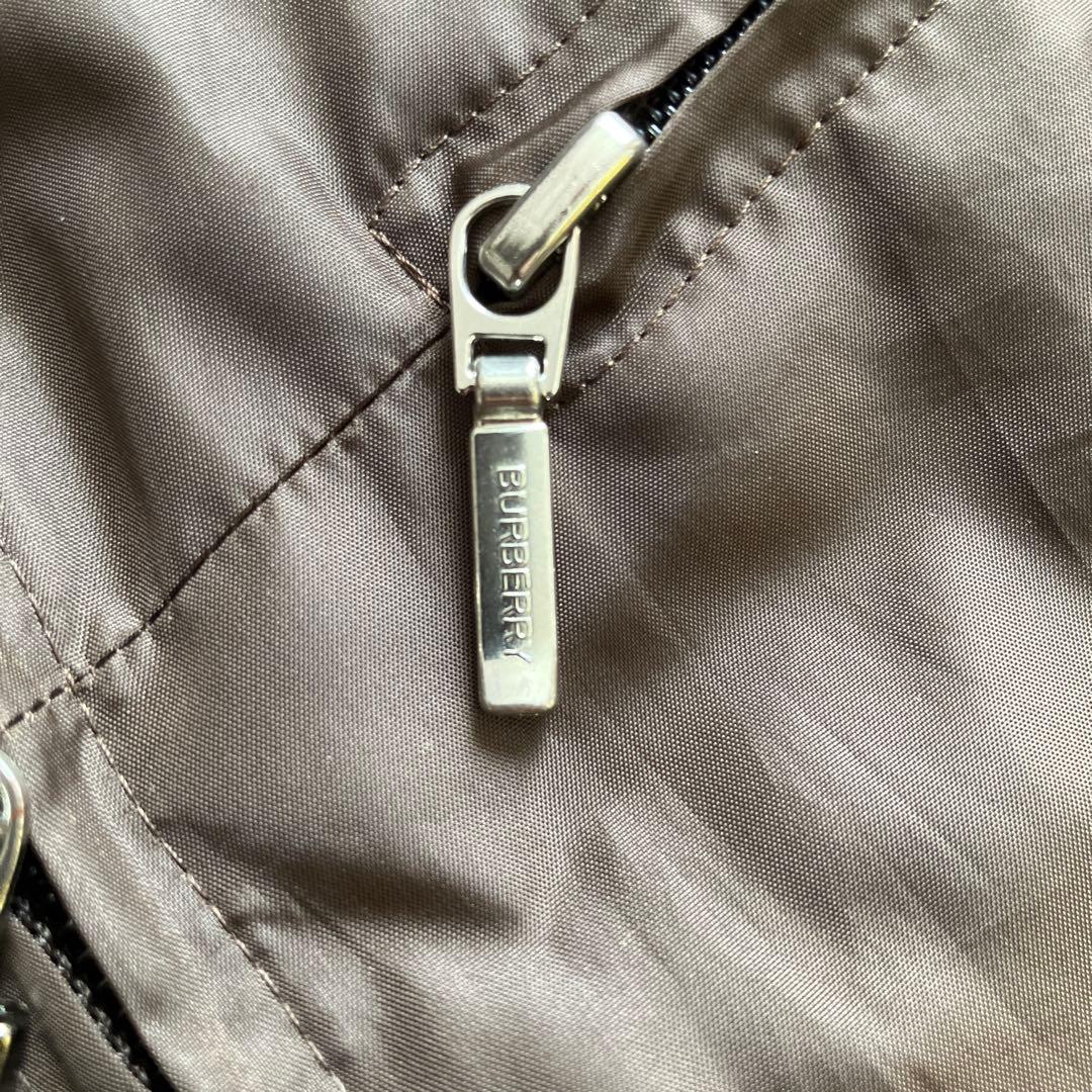BURBERRY バーバリー　チェックライナー付き フードベスト ブラウン L