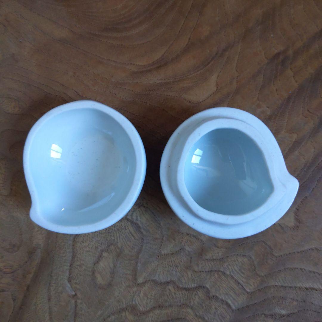 茶道具　染付桃　香合　景徳鎮　王懐英　作　表千家　裏千家　【匿名配送】