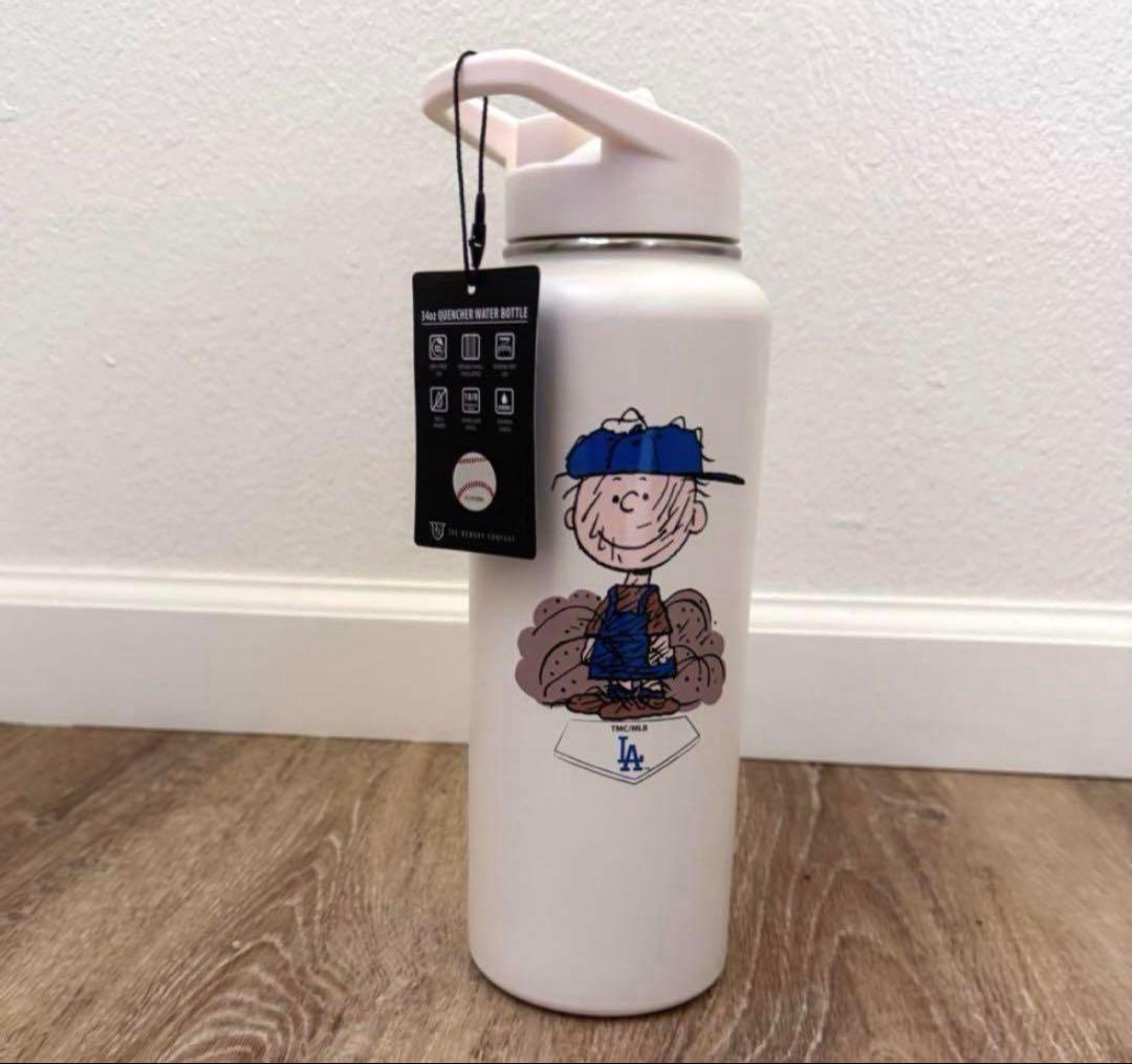 MLB X PEANUTS スヌーピー　ドジャース　水筒　米国購入　新品