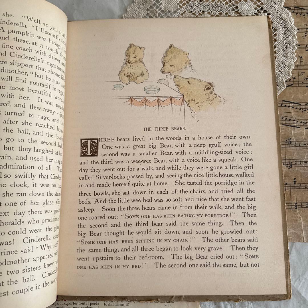 稀少1892年アンティーク愛らしい挿絵の絵本モードハンフリー洋書　童話　古書