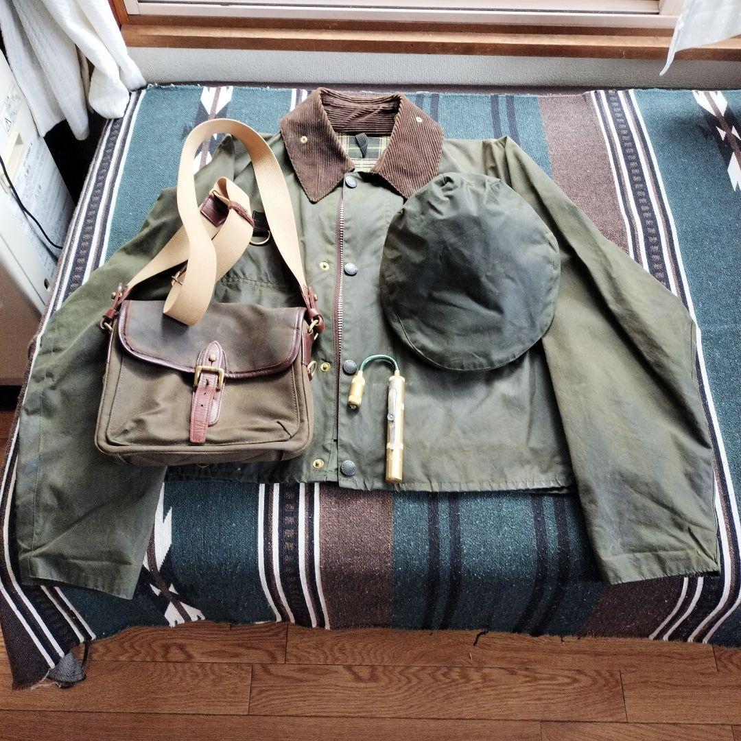 美品Barbour　スペイ　オイルド　ジャケットセット