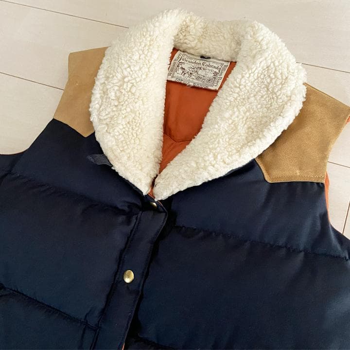 70s Brandon Colorado Down Vest USA製