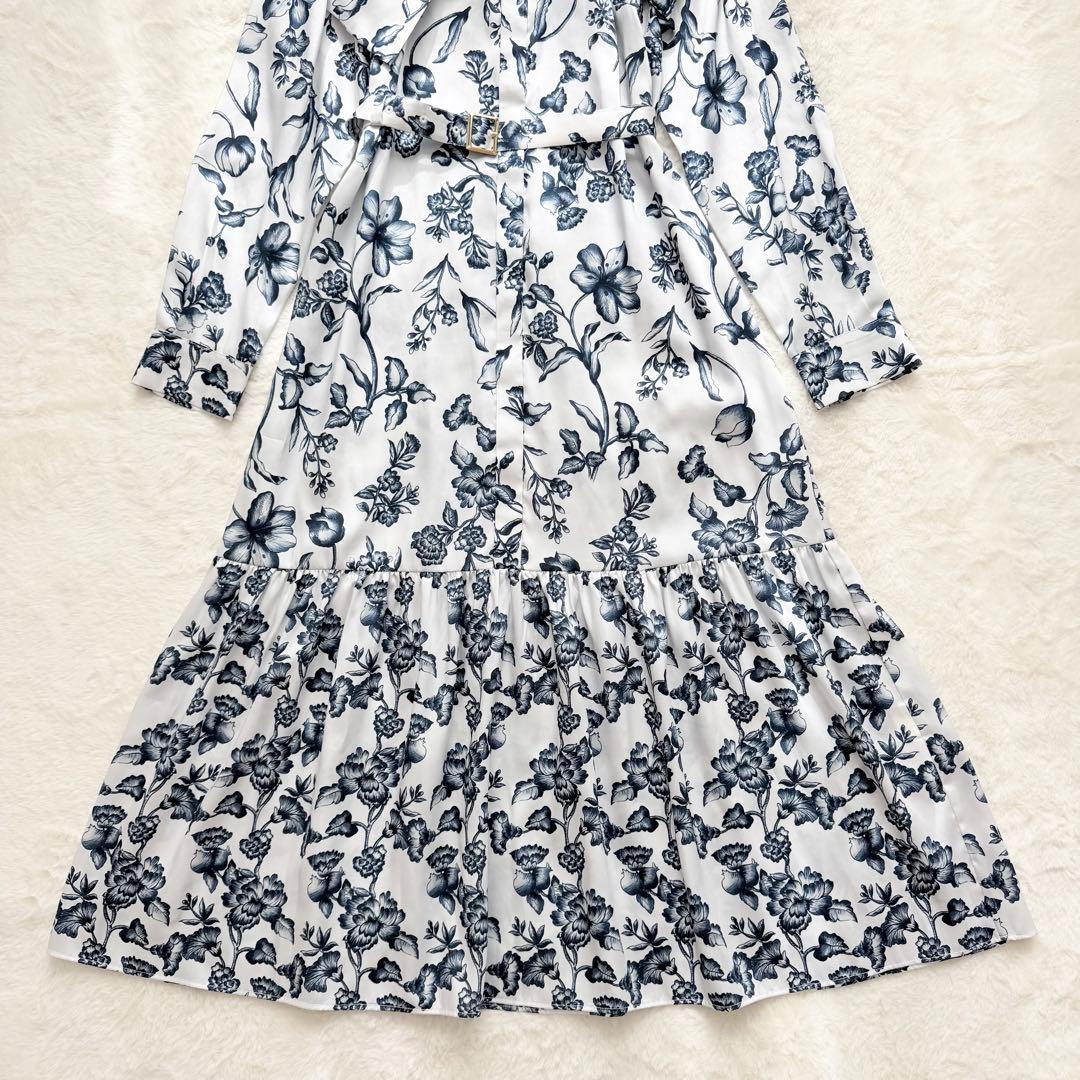 未使用級✨ダイアグラム　オリエンタルフラワープリントワンピース　36 S 完売品