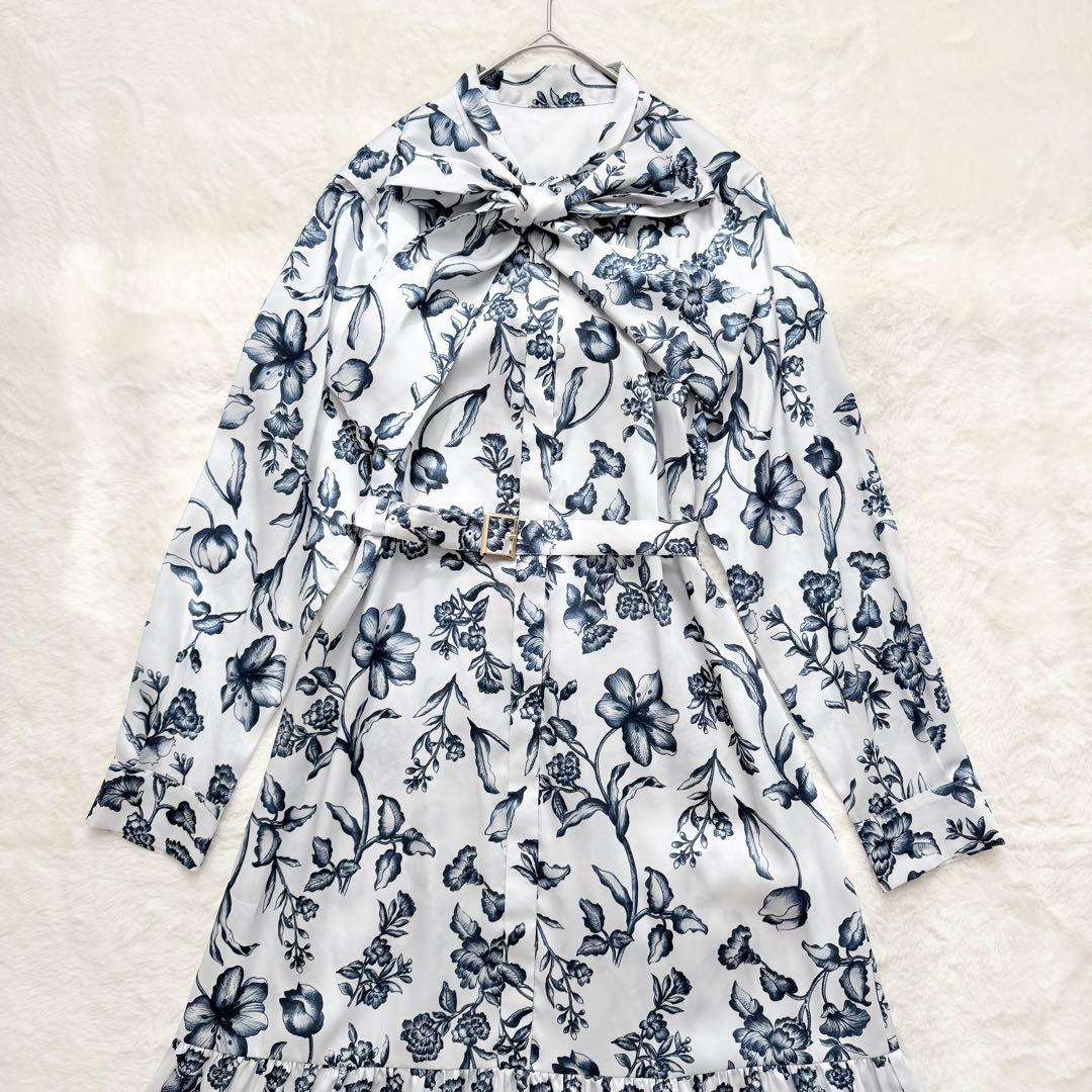 未使用級✨ダイアグラム　オリエンタルフラワープリントワンピース　36 S 完売品