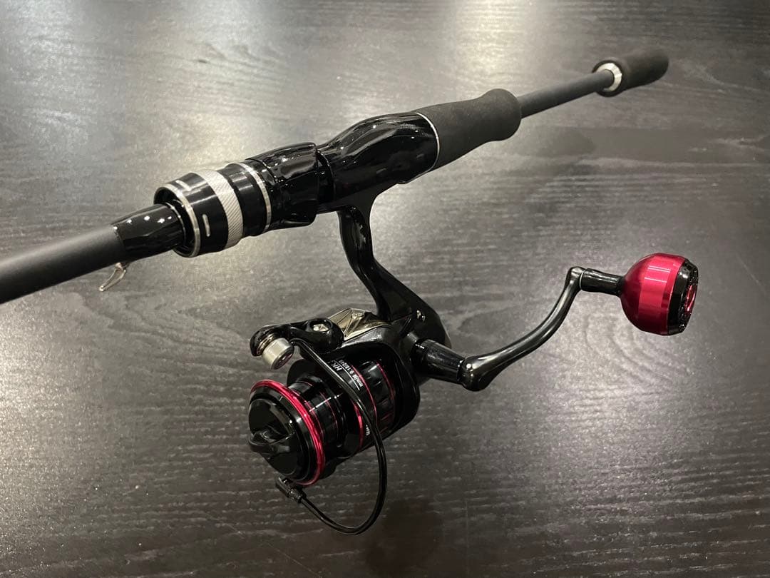 海釣りルアー釣りデビュー2ピーススピニングロッド&3000番リール&ルアー他付き