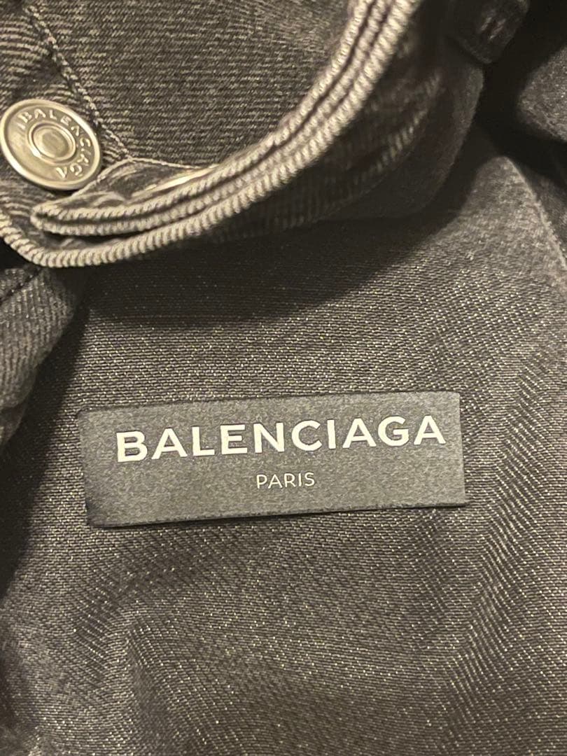 ジャケット・アウター BALENCIAGA 17AW BLACK DENIM JACKET