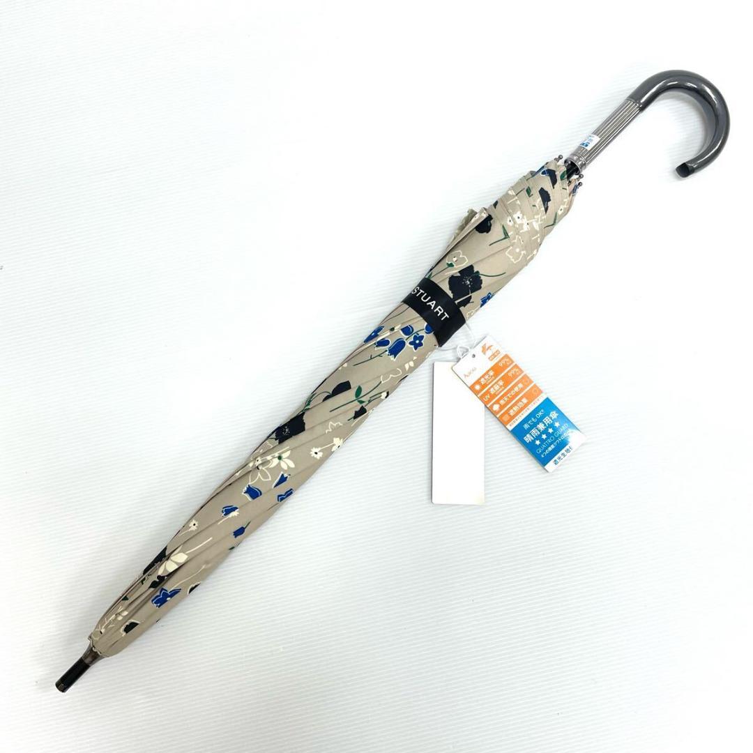 マ*ト様 新品52910 ジルスチュアート＊グレージュフラワープリント晴雨兼用日