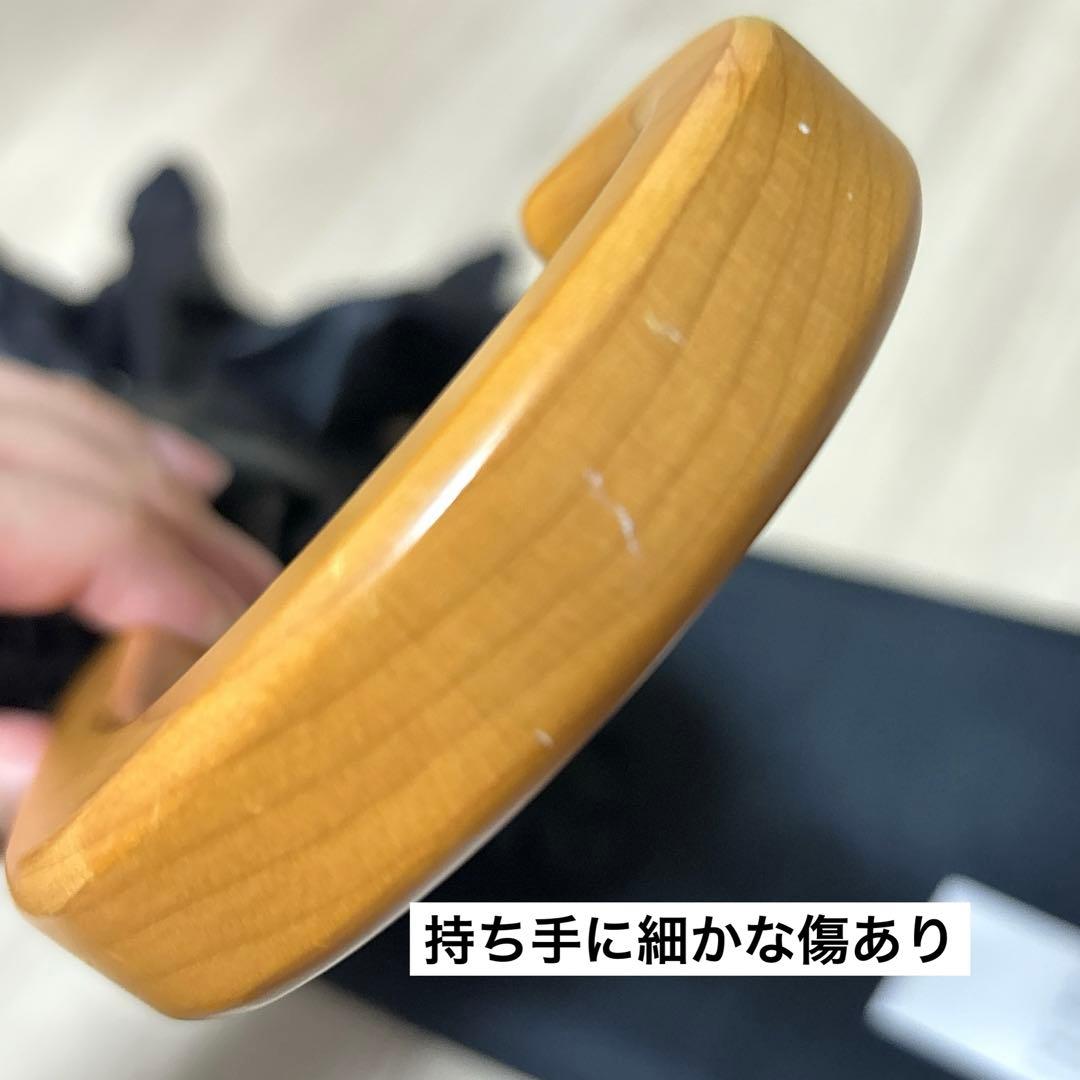 サンバリア100 2段折フリルブラック 木曲がり手元