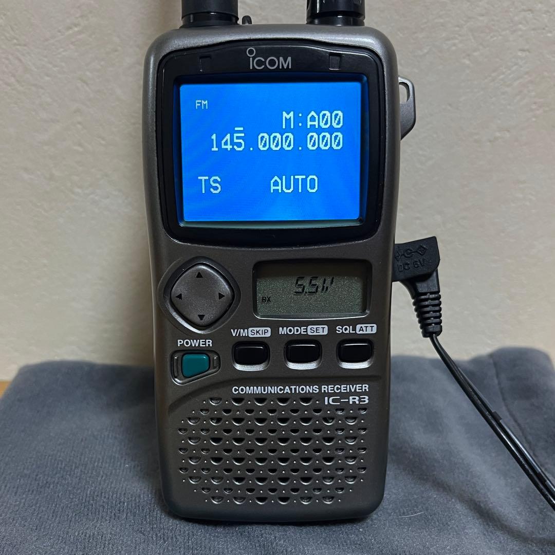 ICOM IC-R3 受信機 CH-99アンテナ付き