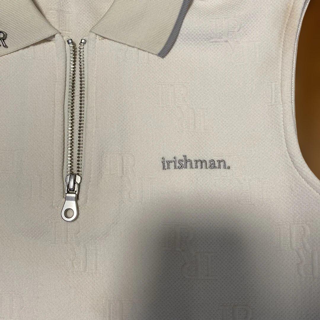IRISHMAN クラシックジャガードノースリーブポロシャツ セットアップ