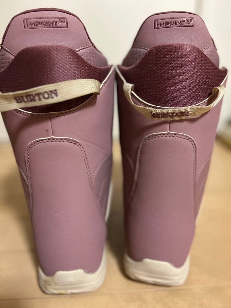 BURTON 子供　女性用　スノーボードブーツ ピンク　23センチ