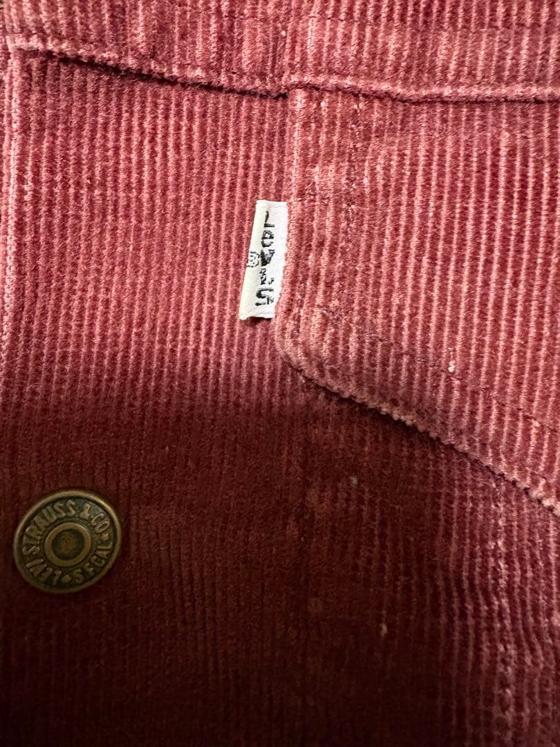 Levi's バーガンディ コーデュロイジャケット