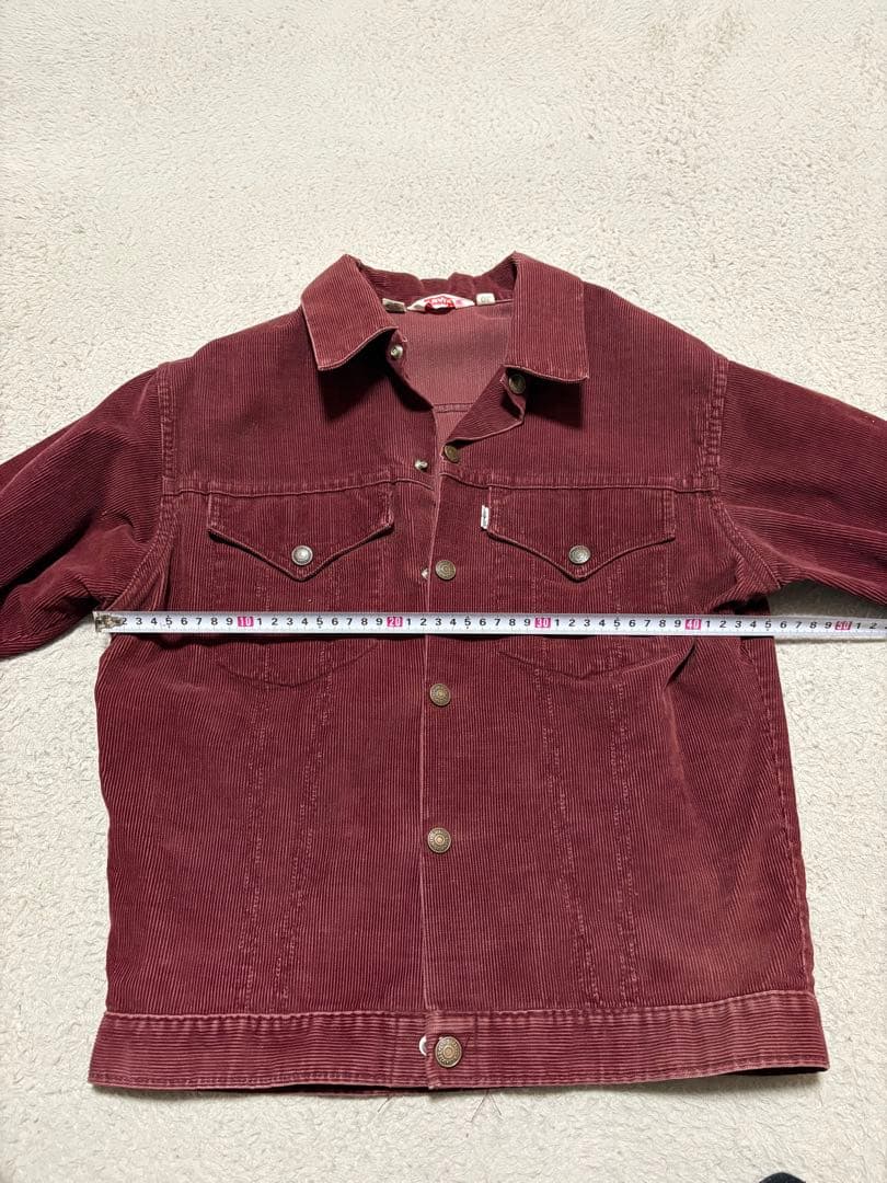 Levi's バーガンディ コーデュロイジャケット
