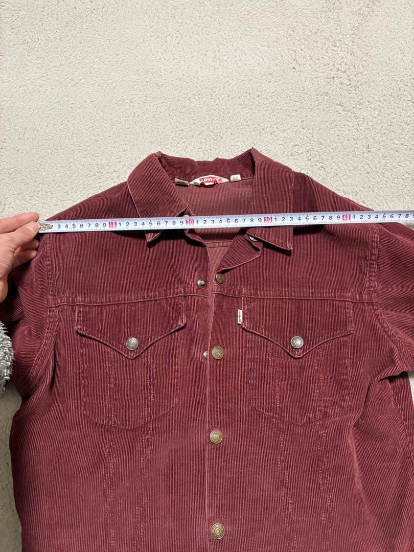 Levi's バーガンディ コーデュロイジャケット