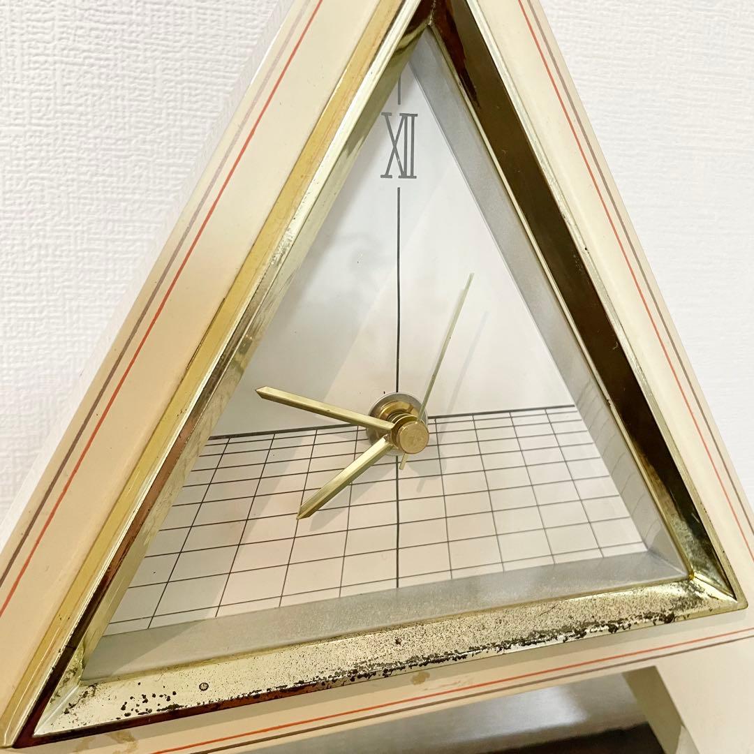 80's vintage clock ポストモダン 置き時計 レトロ モダン