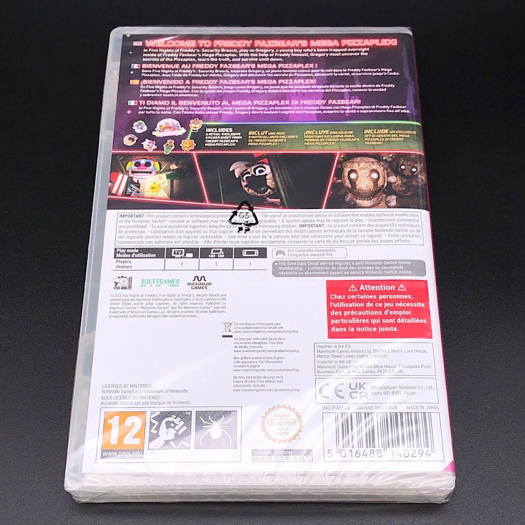 ファイブナイトアットフレディーズ Security Breach switch