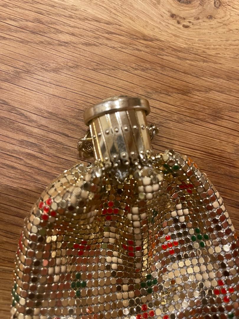 即時発送ok60～70's メタルメッシュ じゃばら式bag
