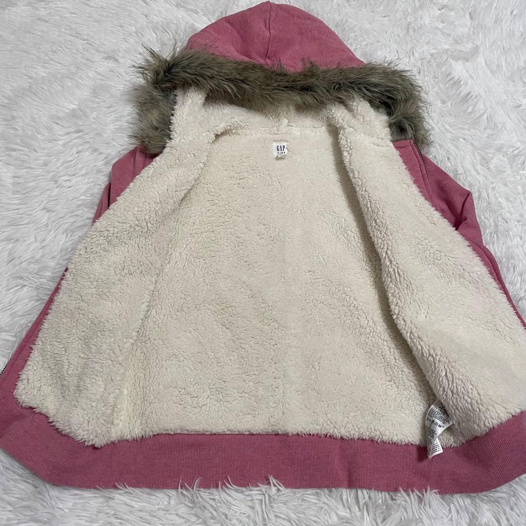 希少　00s archive GAP fur zip hoodie Y2K