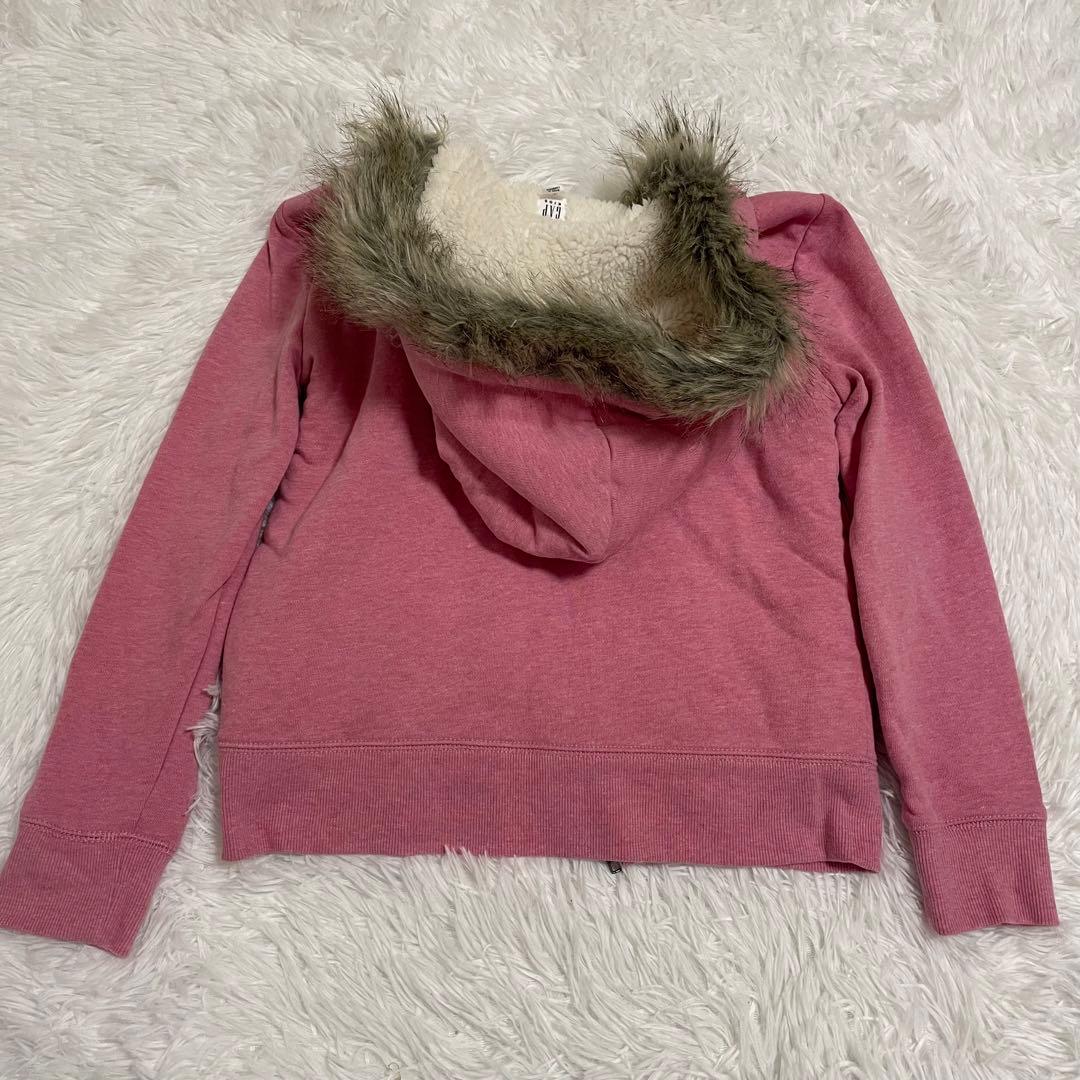 希少　00s archive GAP fur zip hoodie Y2K