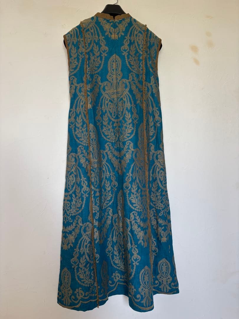 アメリヴィンテージ DAMASK EMBROIDERY LINEN DRESS