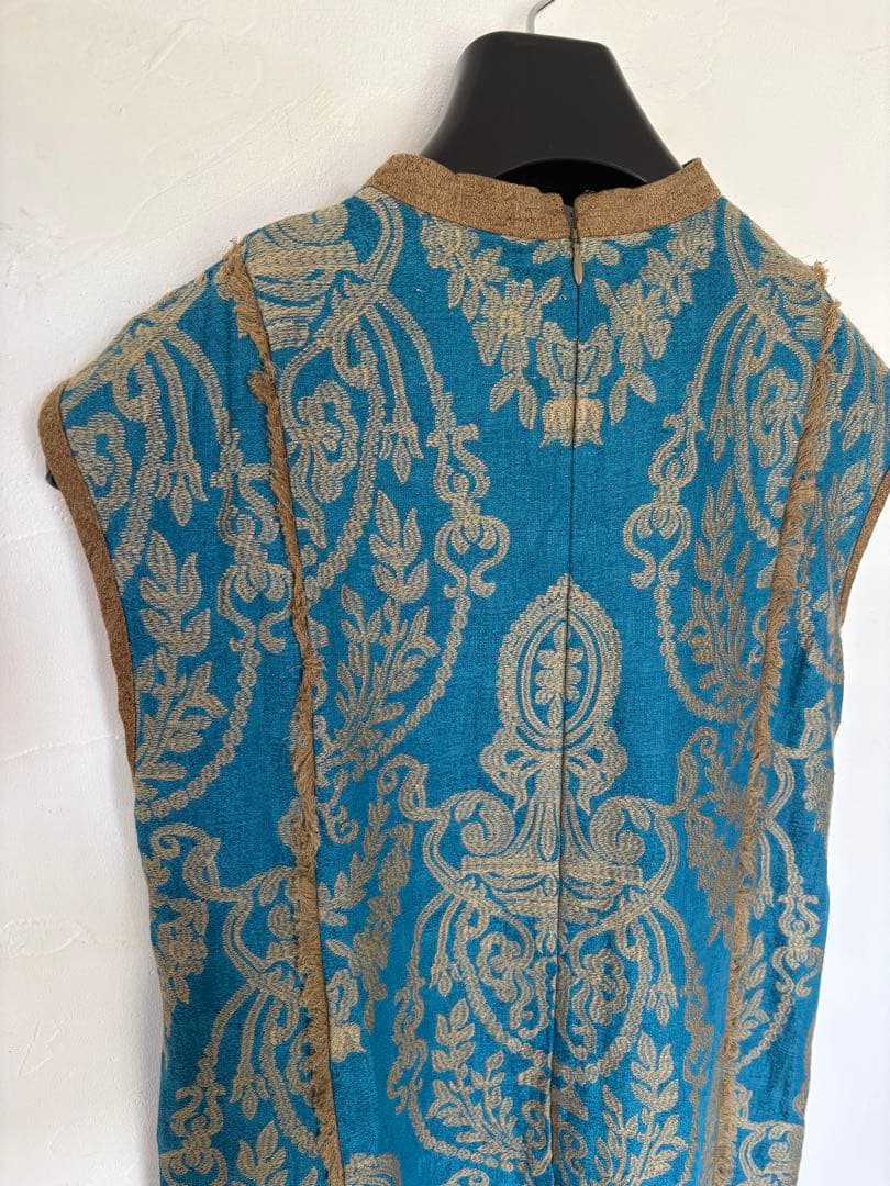 アメリヴィンテージ DAMASK EMBROIDERY LINEN DRESS