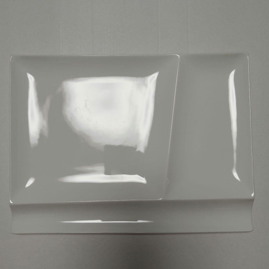 ２枚 isola パレットプレート　L　深山陶器　イゾラ　ホワイト