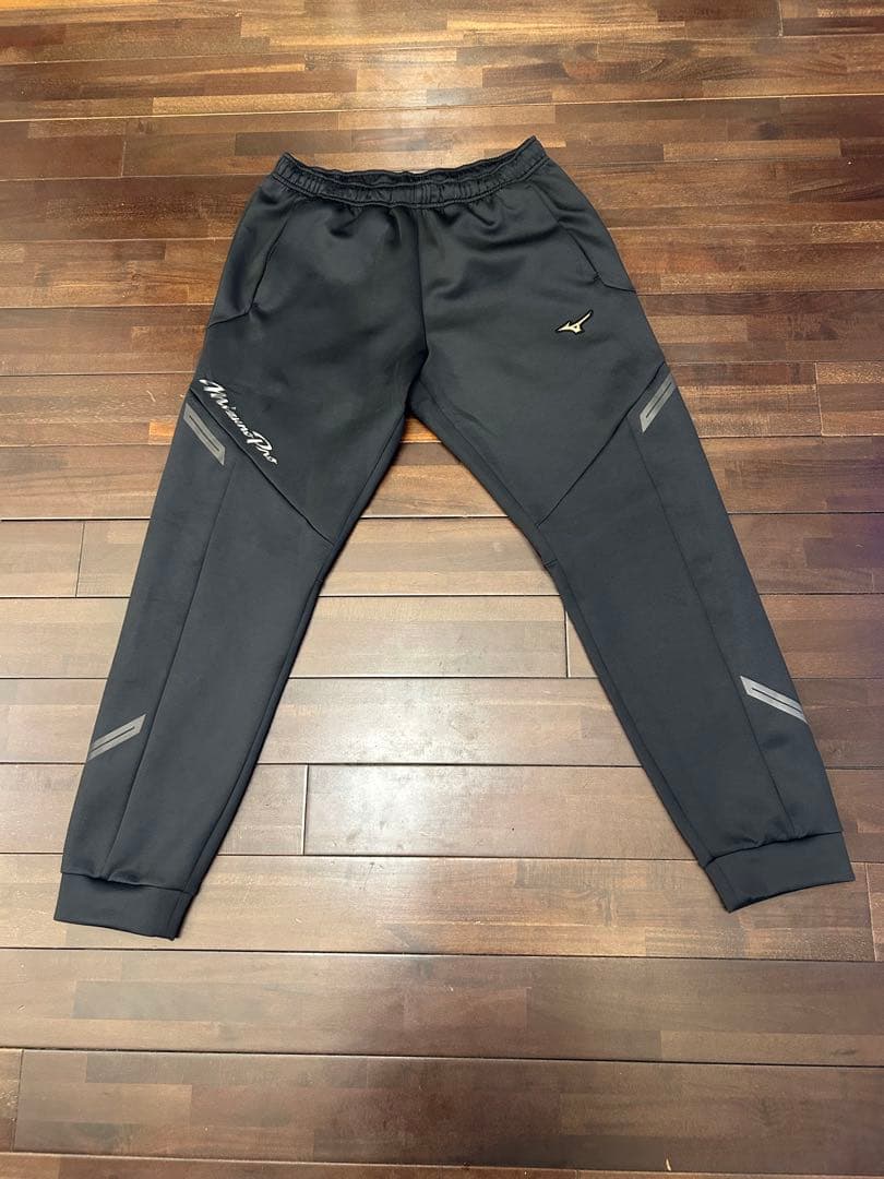 ミズノプロ　ストレッチスウェット　上下　ブラック　O（XL）サイズ
