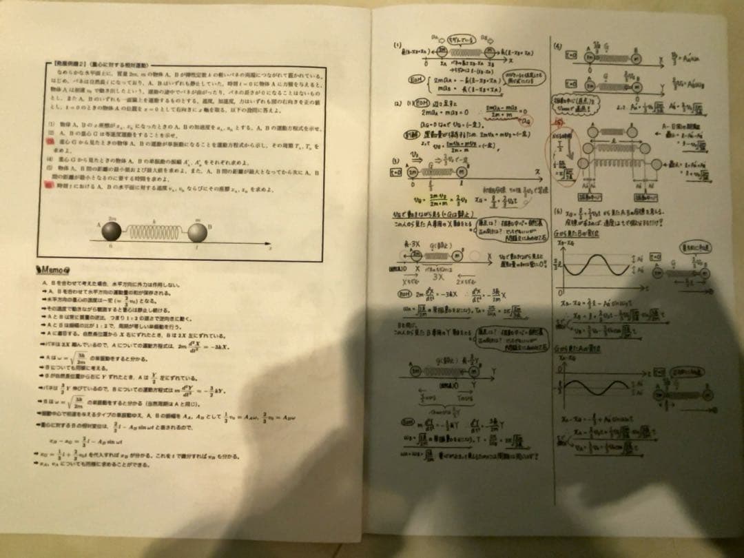 鉄緑会　高3物理　授業プリント(受験科テスト、発展例題) 全24回分