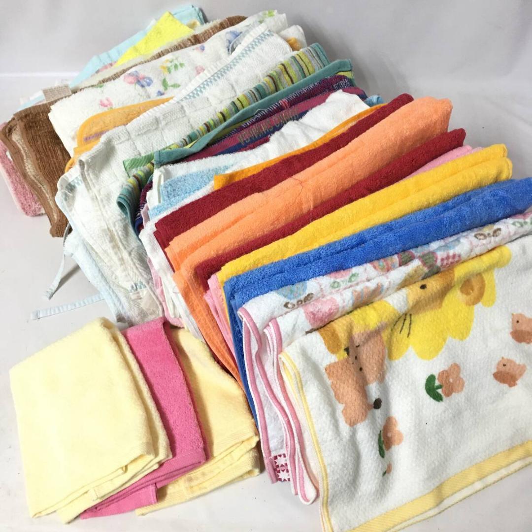 中古 フェイスタオル まとめて200枚 ウエス 粗品 贈答 タオル 介護