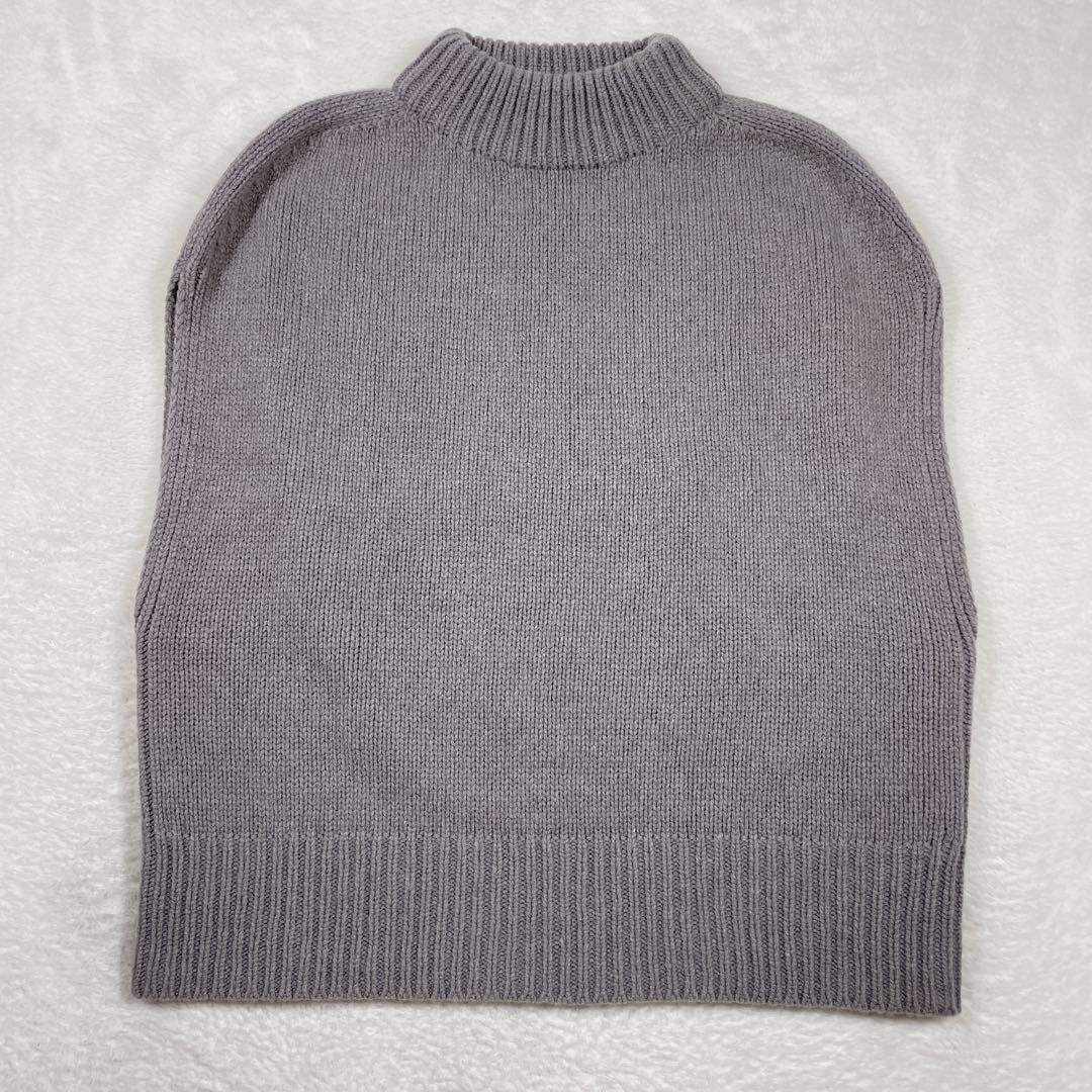 美品　ギャルリーヴィー ファインウール ビルドネックベスト