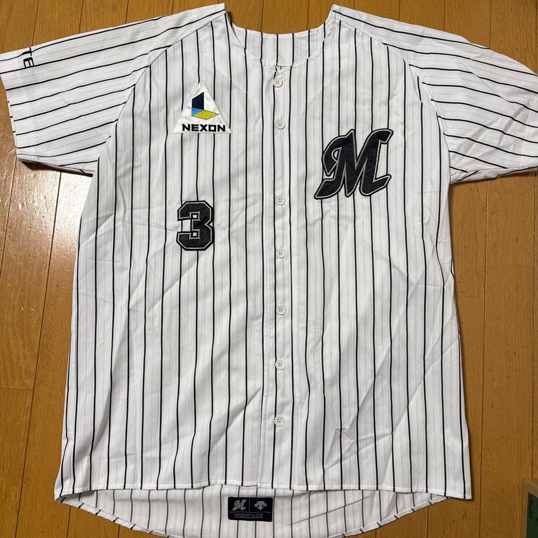 千葉ロッテマリーンズ サブロー ホームユニフォーム デサント製 L