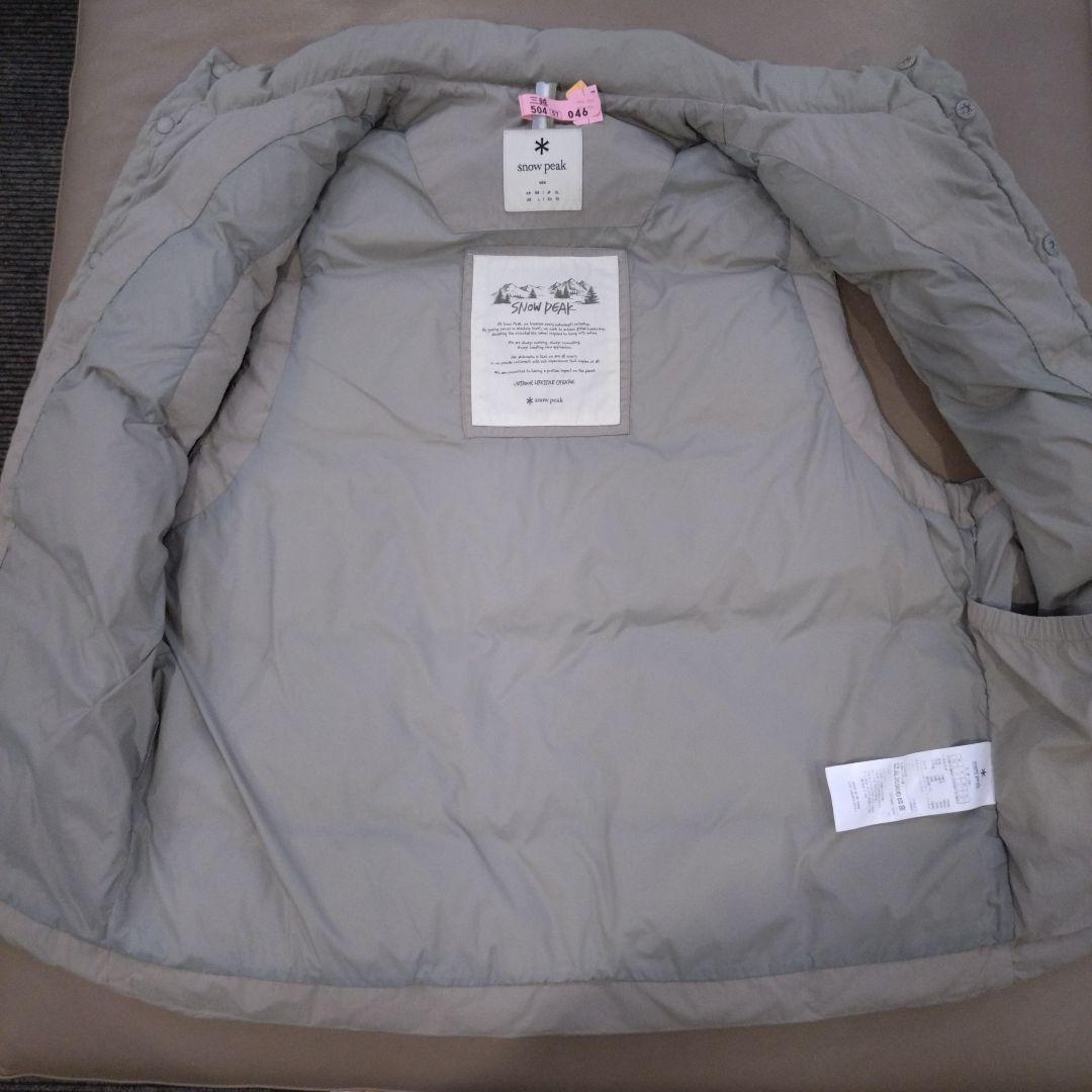【美品】スノーピーク　軽量ダウンベスト　ＸＬ