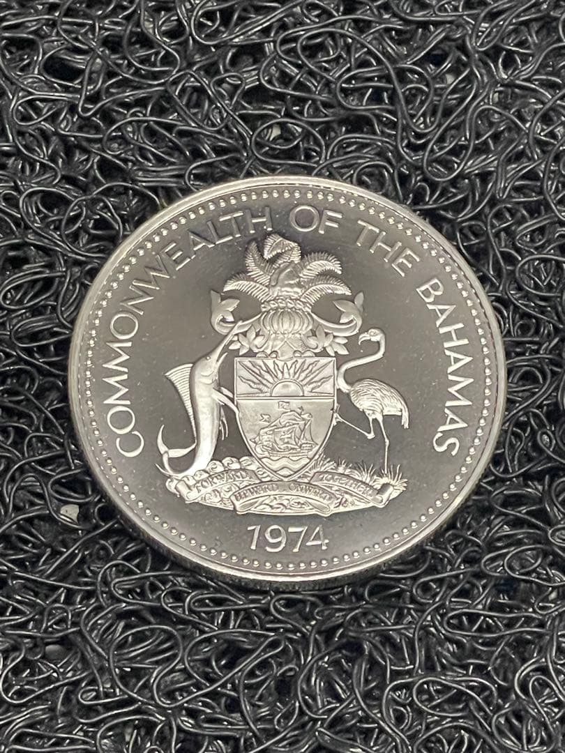 1974年版 バハマ連邦公式 プルーフ 銀貨
