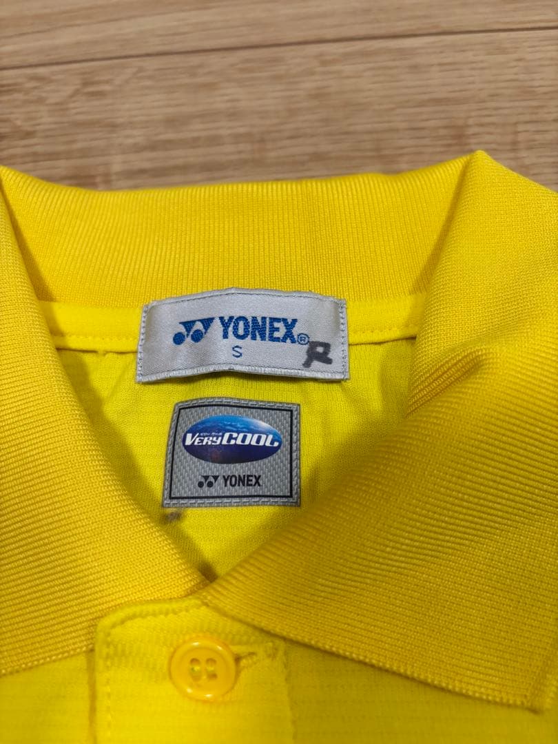 YONEX バドミントンシャツ S イエロー　ヨネックス