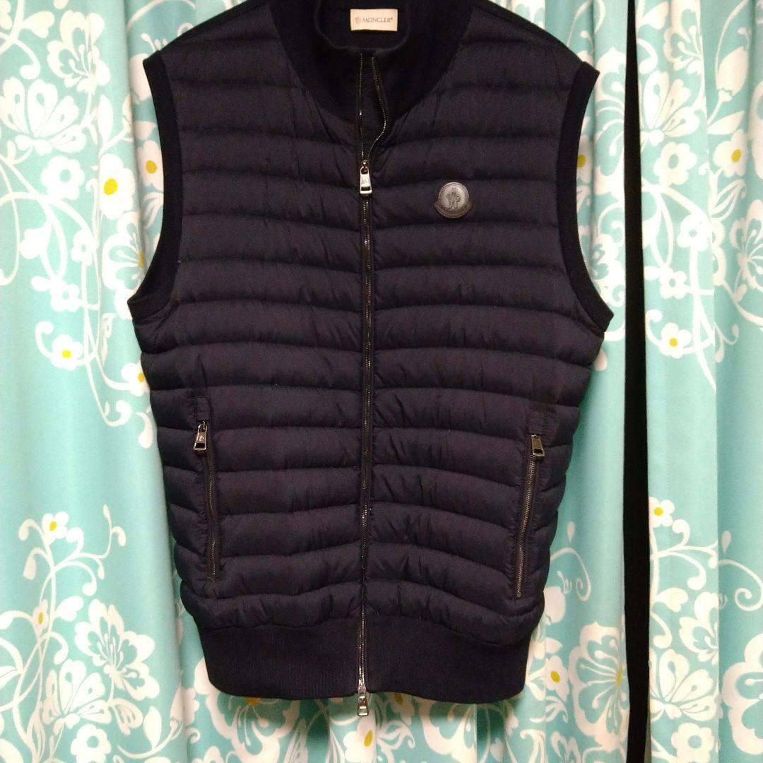 サイズ【L】モンクレールMONCLER ダウンベスト【ブラック系】