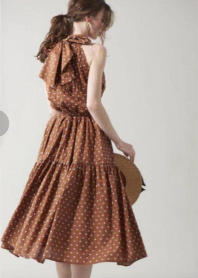 Estella.K エステラケーポルカドットティアードドレス