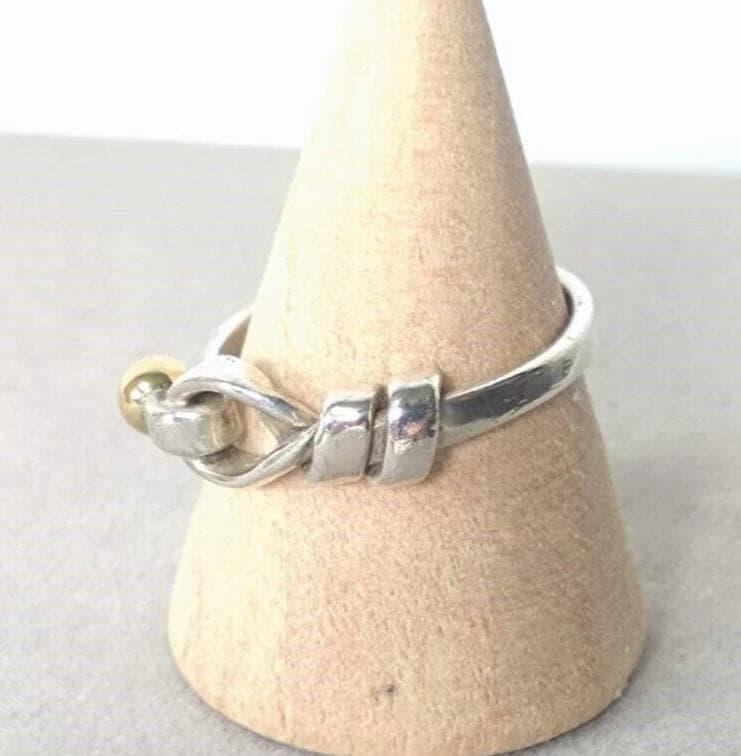 a*様 Tiffany&Co. フック＆アイ リング ＃12 Ag 750 K1