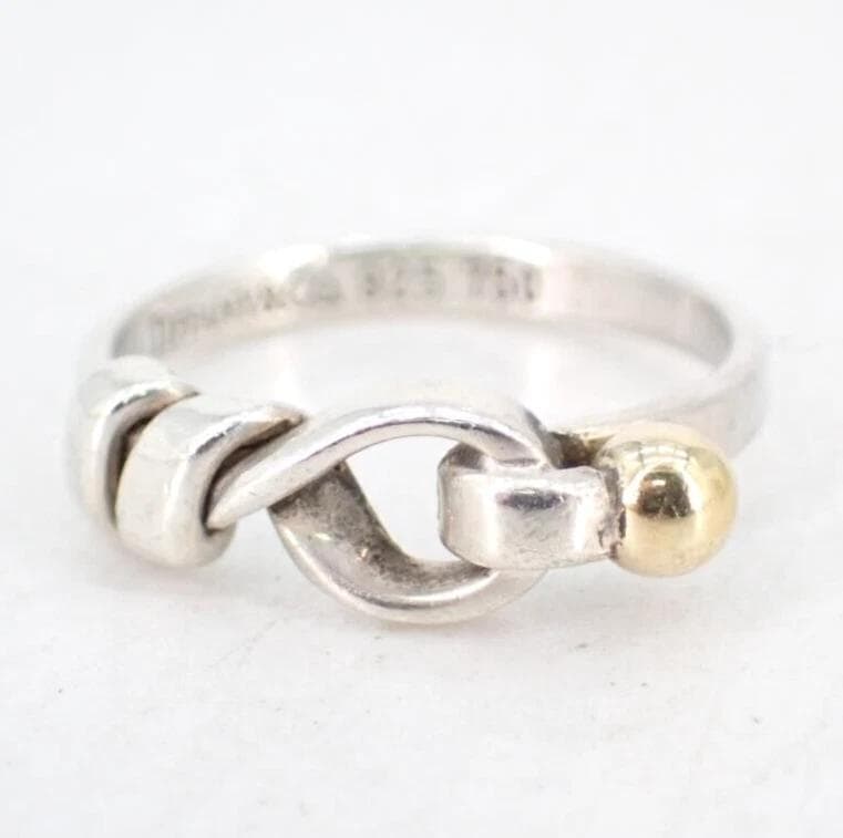 a*様 Tiffany&Co. フック＆アイ リング ＃12 Ag 750 K1