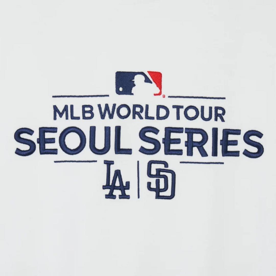 Mサイズ MLB ソウルシリーズ ドジャース パドレス パーカー 白 大谷翔平