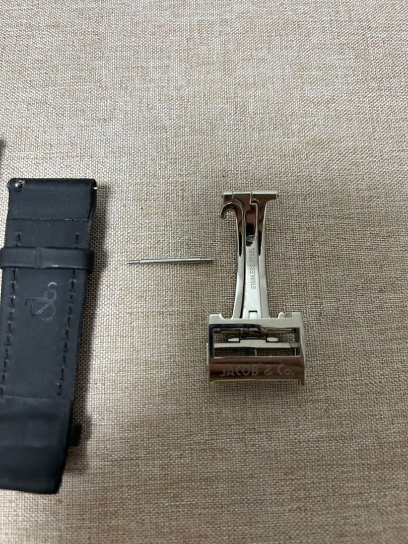 JACOB&CO 47mm ファイブタイムゾーンベルトとバックルセット