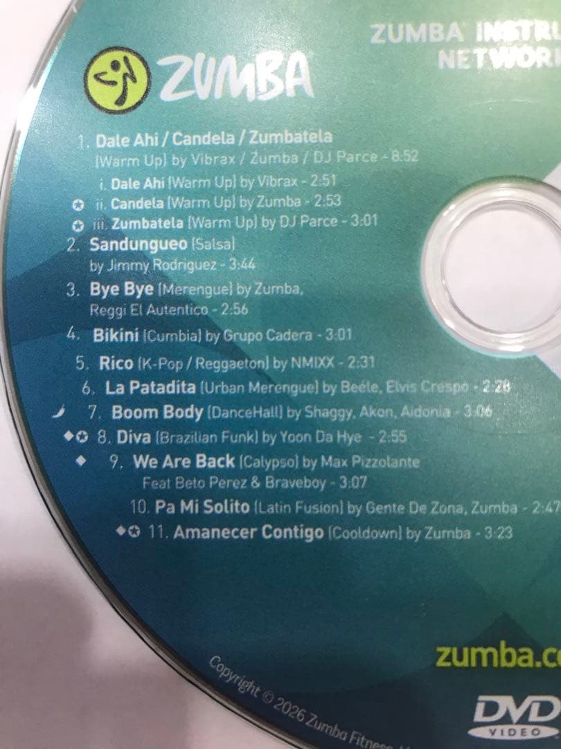 ZUMBA DVD & CD vol121 最新版